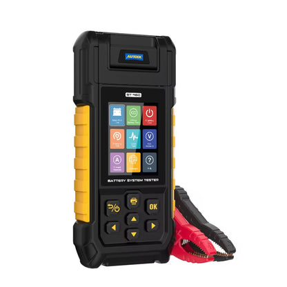 AUTOOL BT960 Digital Lithium Battery Internal Resistance and Load Capacity Analyzer with Printer for 12V, 24V, and 48V Cells