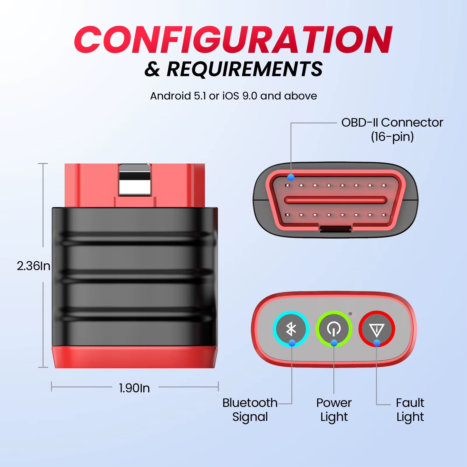 THINKDIAG Mini OBD2 Scanner for Comprehensive Vehicle Diagnostics - Lifetime Free Auto Diagnostic Tool for All Cars with Error Code Reading and Clearing