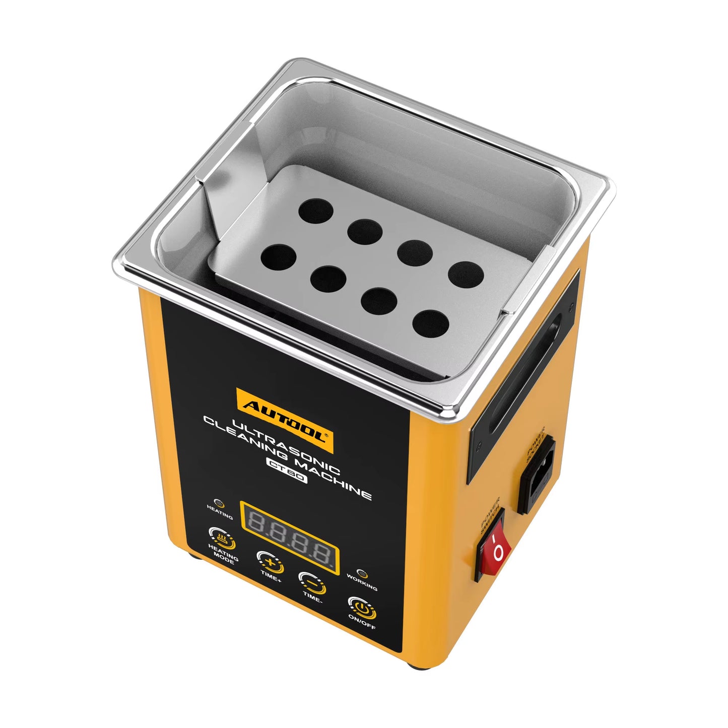 AUTOOL CT80 2L Professional Ultrasonic Cleaning Machine with 40kHz Frequency, Digital Timer, and Heating Function