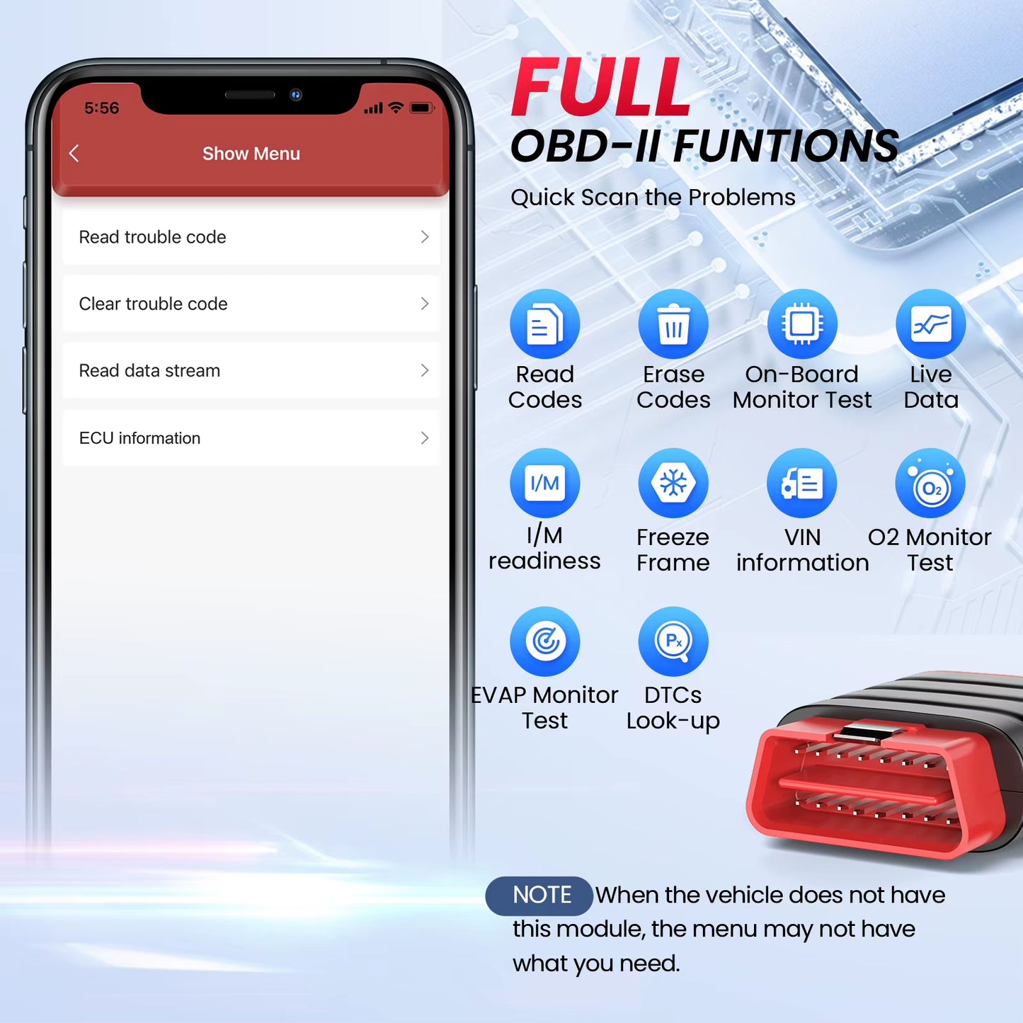 THINKDIAG Mini OBD2 Scanner for Comprehensive Vehicle Diagnostics - Lifetime Free Auto Diagnostic Tool for All Cars with Error Code Reading and Clearing