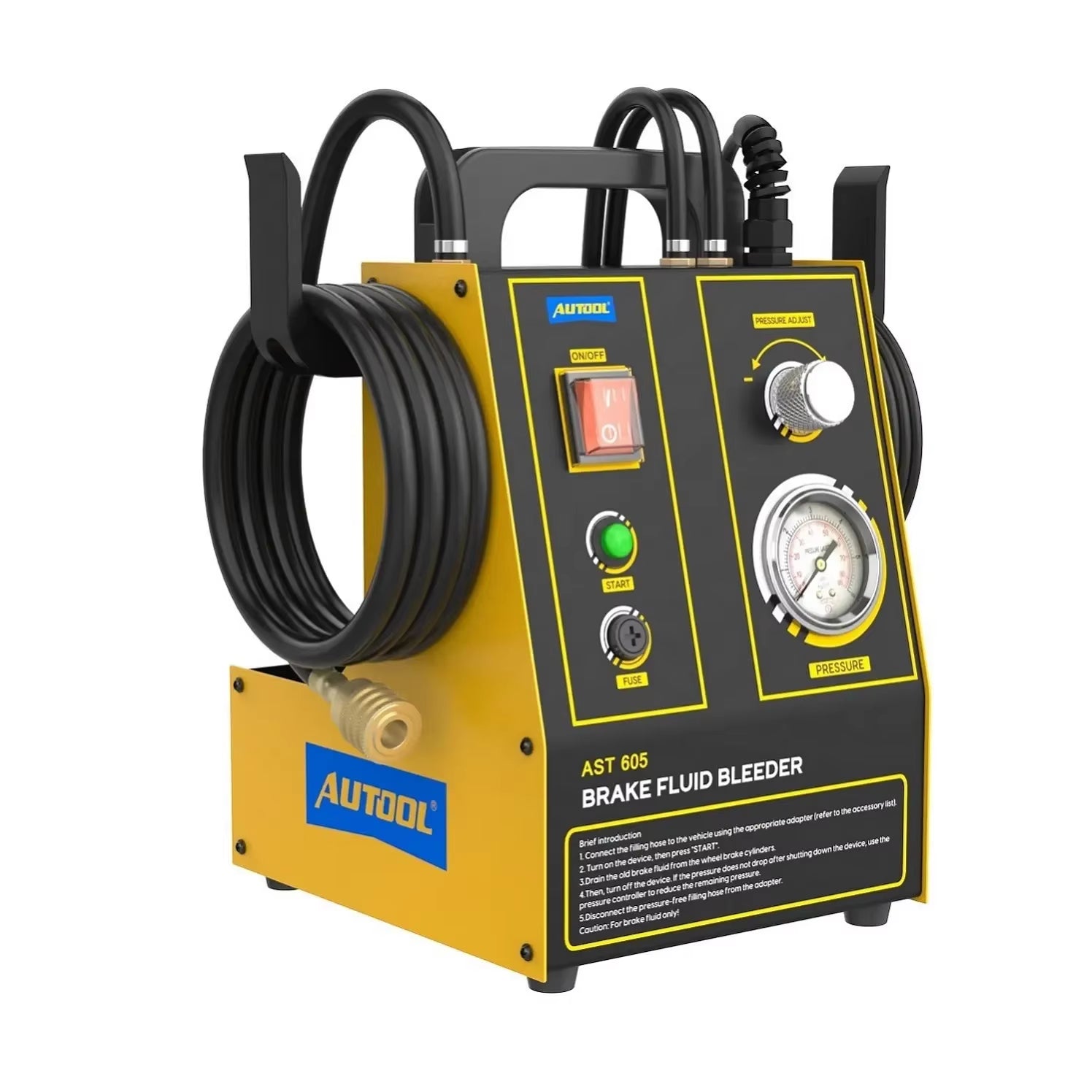 AUTOOL AST605 Car Brake Fluid Extractor and Oil Pump with 1.2L Recycling Bottle and Brake Bleeder Fluid Pump Kit