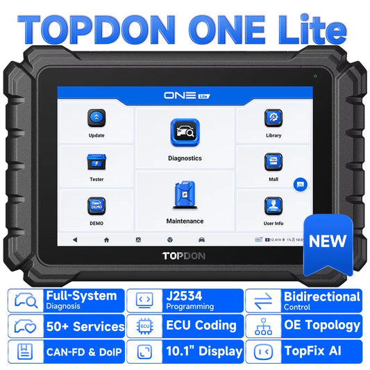 2026 TOPDON One Lite Universal Automotive Diagnostic Scanner for Android - OBD2 ECU Coding and Comprehensive System Diagnostics