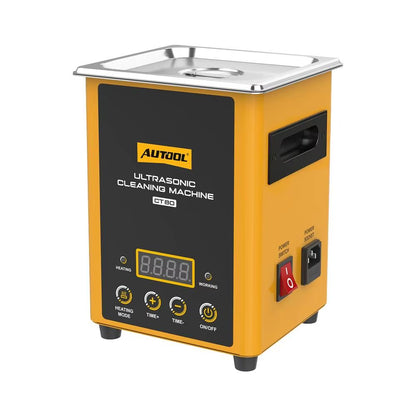 AUTOOL CT80 2L Professional Ultrasonic Cleaning Machine with 40kHz Frequency, Digital Timer, and Heating Function